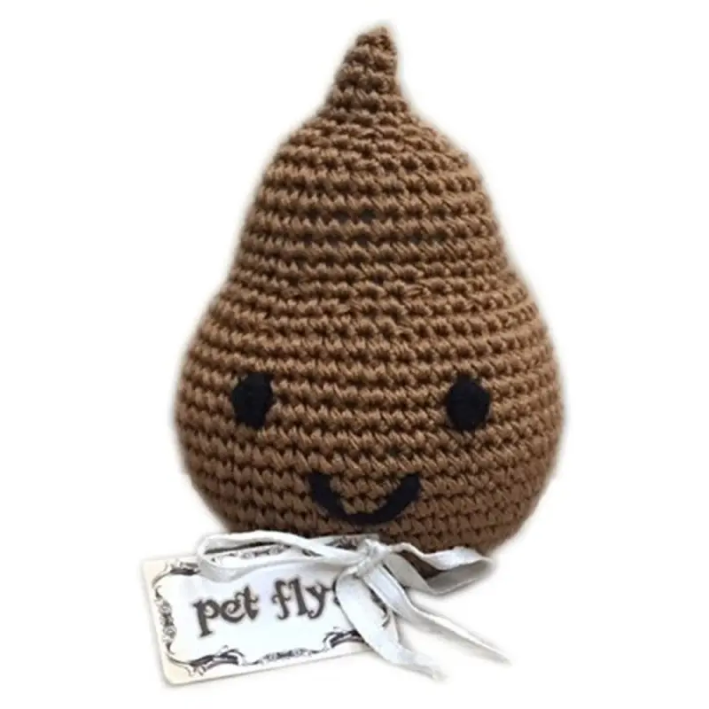 Doodie the Poo Organic Cotton Crocheted Dog Toys One Size