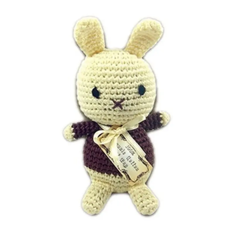 Foo Foo Bunny Organic Cotton Crocheted Dog Toys One Size