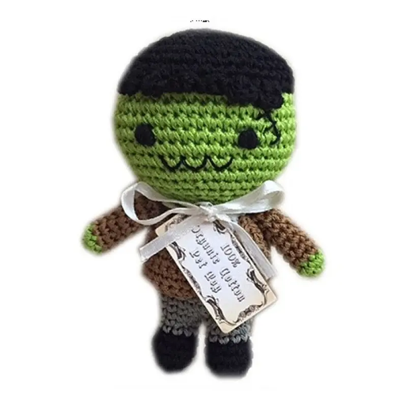 Franky The Monster Organic Cotton Crocheted Dog Toys One Size