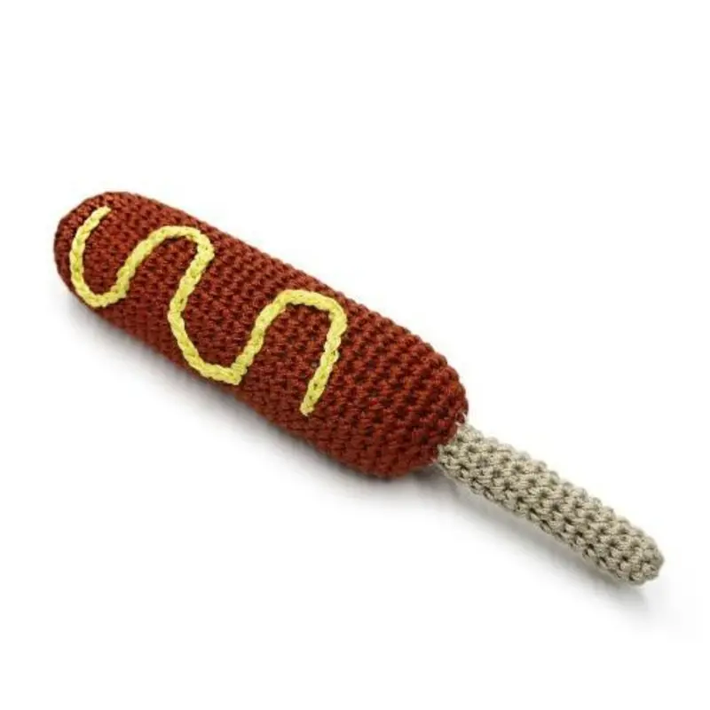 Hot Dog PAWer Squeaker Dog Toy One Size