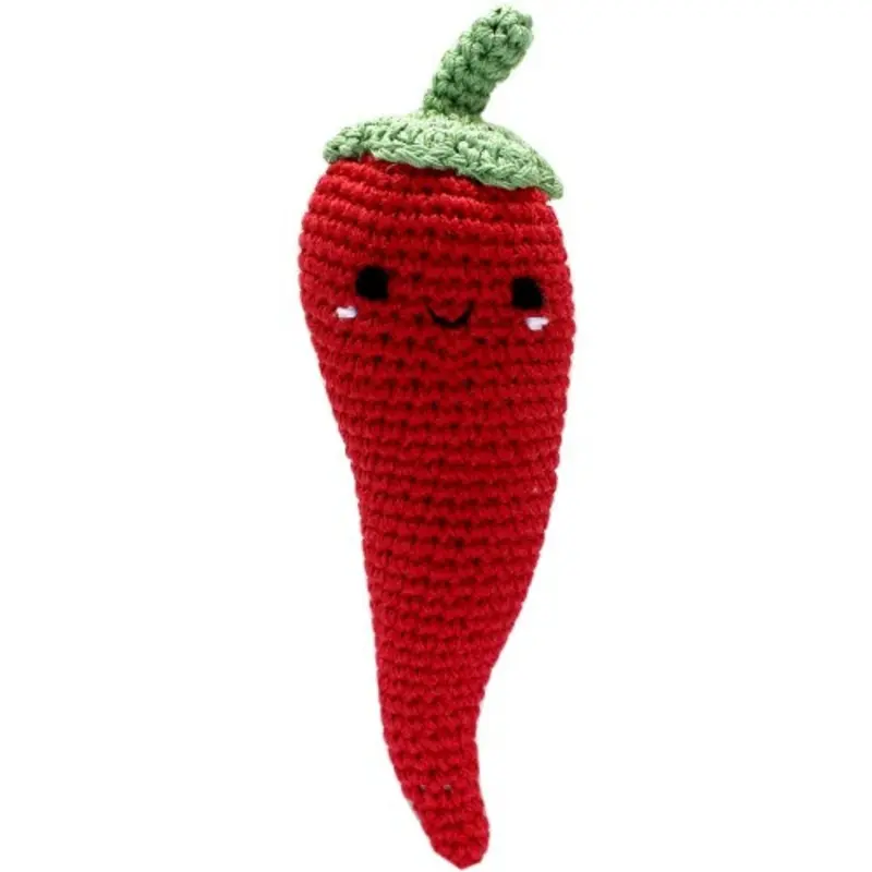 Knit Knacks Chili P. Pepper Organic Cotton Small Dog Toy One Size
