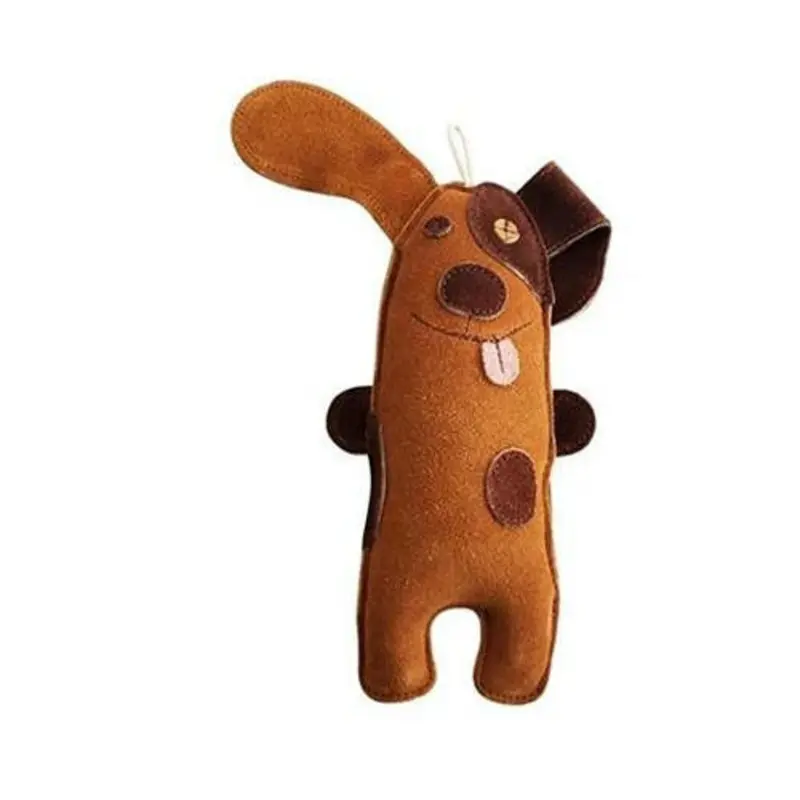 Native Dog Leather Puppy Toy One Size