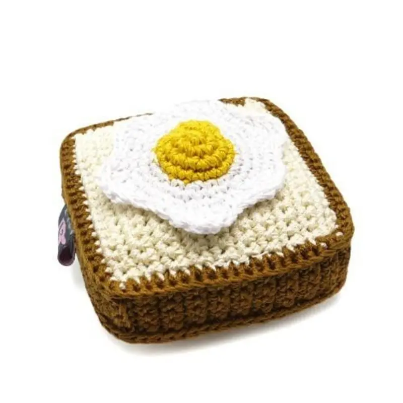Toast & Egg PAWer Squeaker Dog Toy One Size