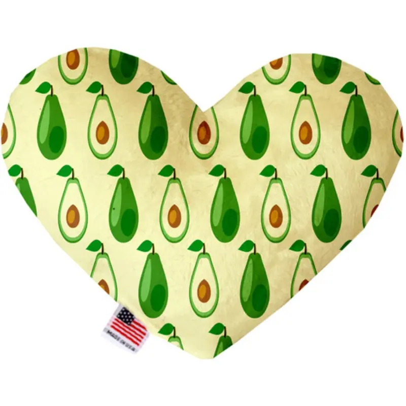 Avocado Paradise Bone or Heart Dog Toy, More Sizes