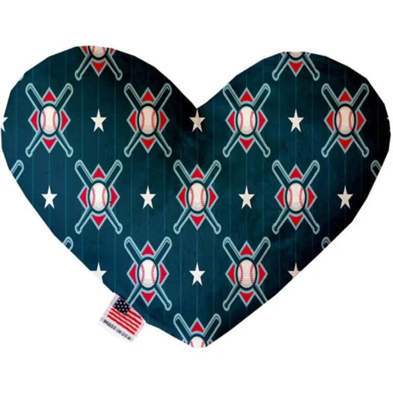 Bats And Balls Bone or Heart Dog Toy, More Sizes