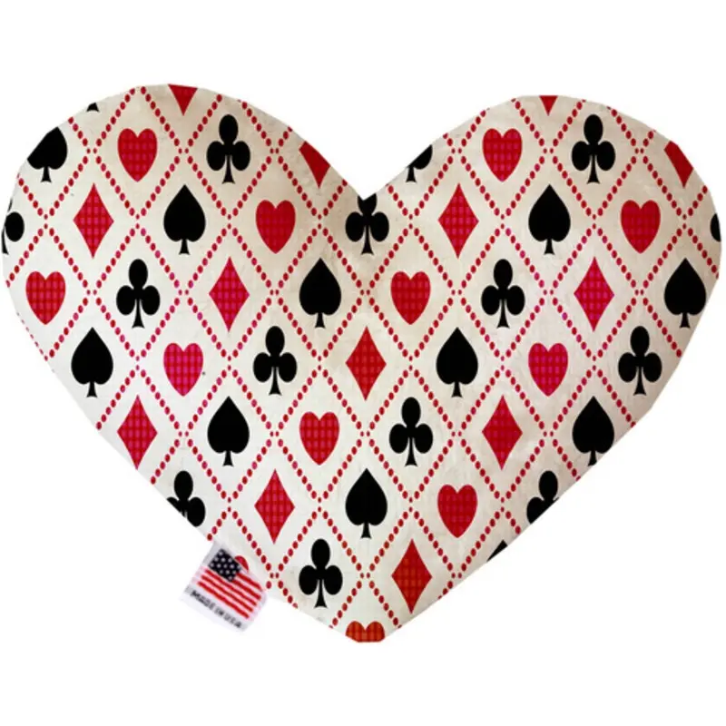 Deck Of Cards Bone or Heart Dog Toy, More Sizes