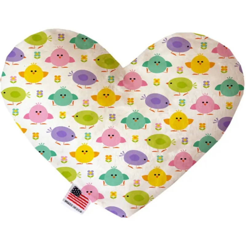 Easter Chickadees Bone or Heart Dog Toy, More Sizes