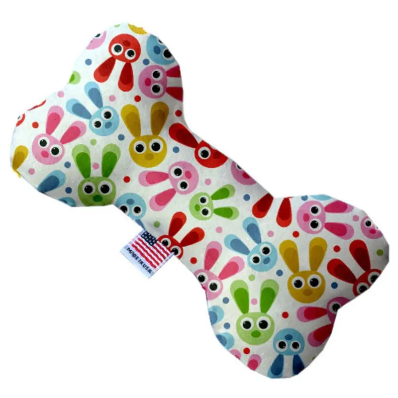 Funny Bunnies Bone or Bone or Heart Dog Toy