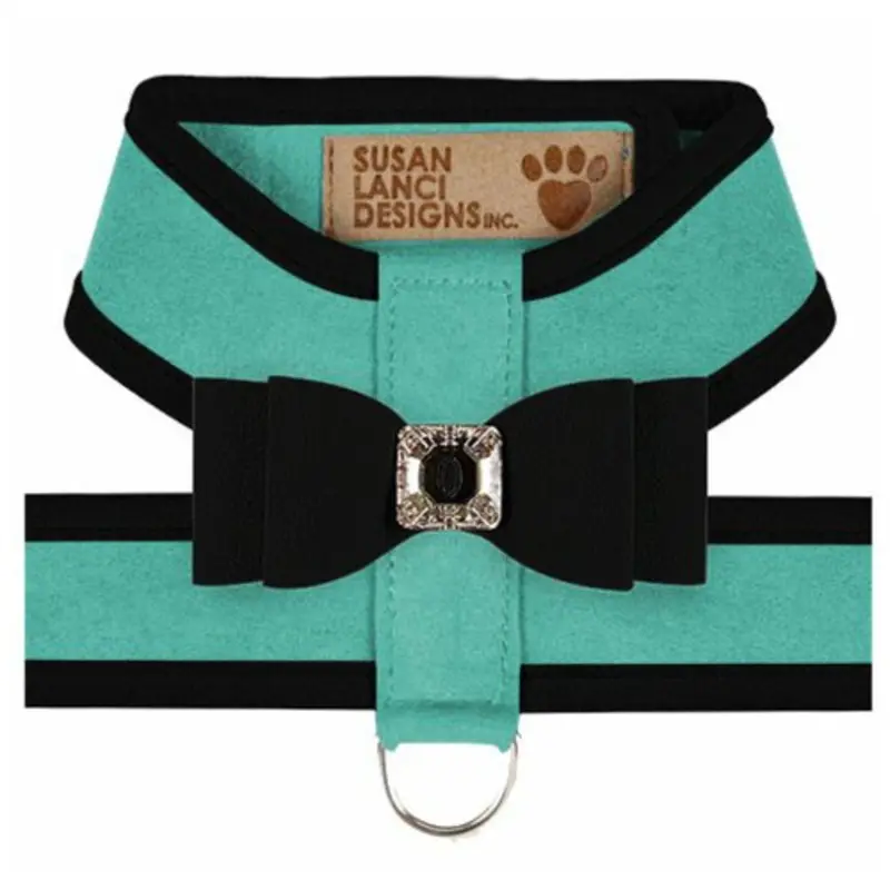 Big Bow Tinkie Harnesses -Binimi Blue / Black Trim & Bow