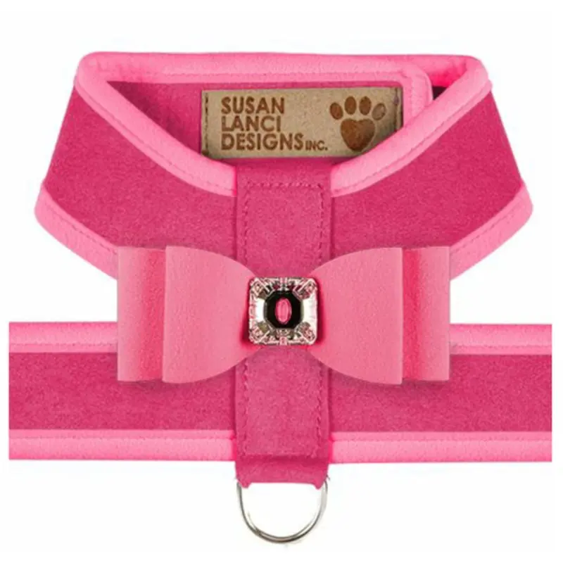Big Bow Tinkie Harnesses - Pink Sapphire / Perfect Pink Trim & Bow