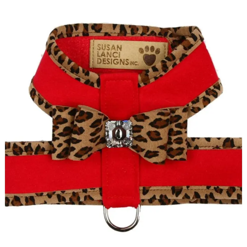 Custom - Big Bow Tinkie Harnesses - Cheetah Trim
