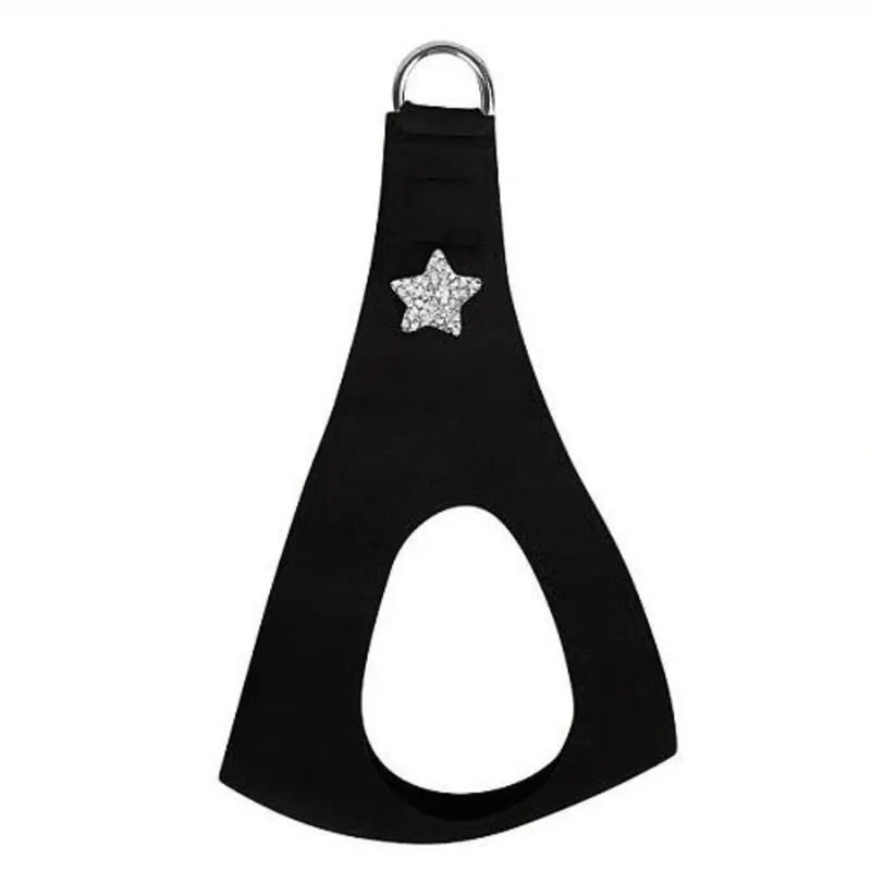 Rock Star Dog Step In Harness by Susan Lanci - Black - In Stock