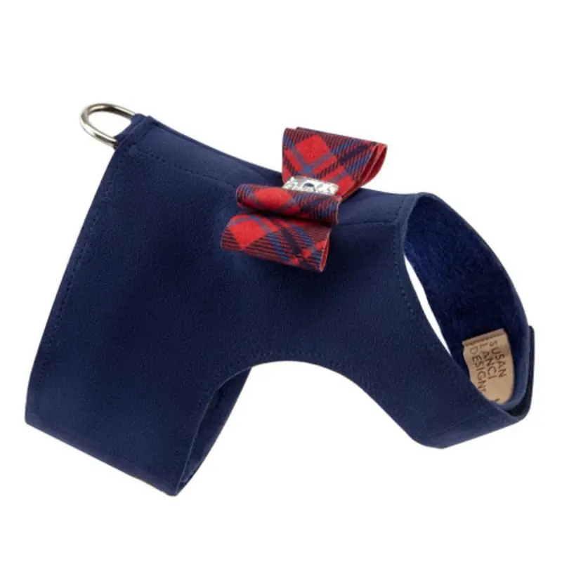Scotty Bailey Dog Harness Chestnut Plaid - Big Bow