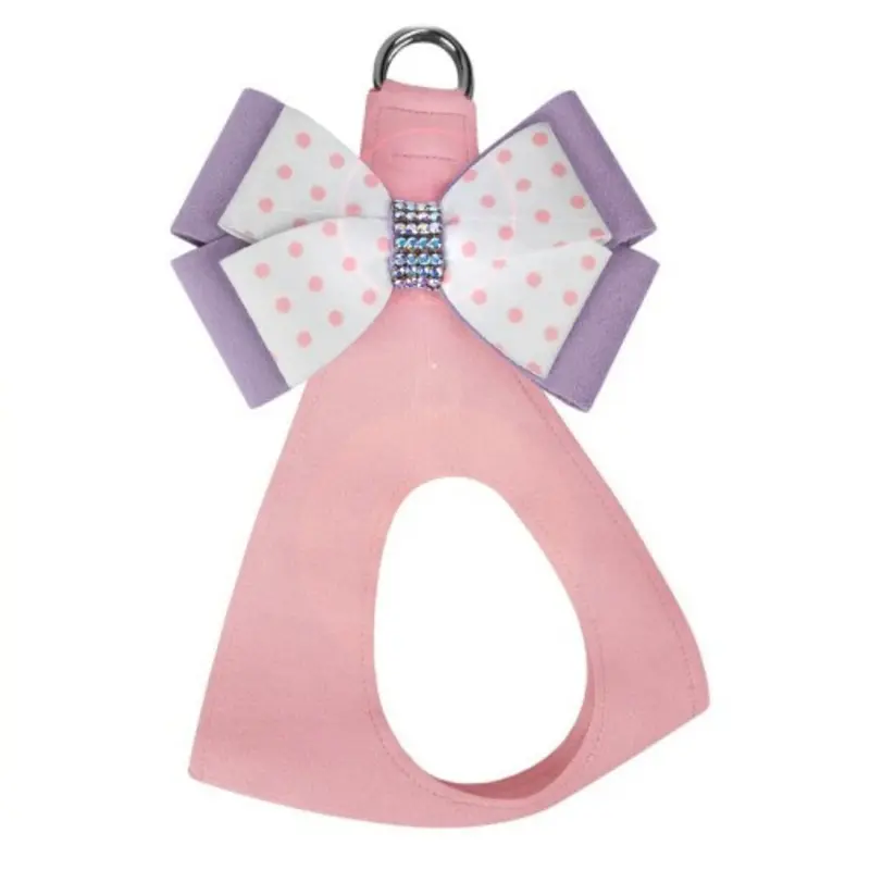Daisy Polka Dot Double Nouveau Bow Step In Harness