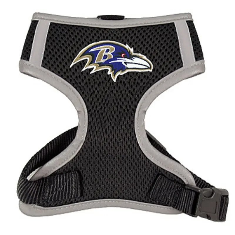 NFL Baltimore Ravens Dog Mesh Harness Small