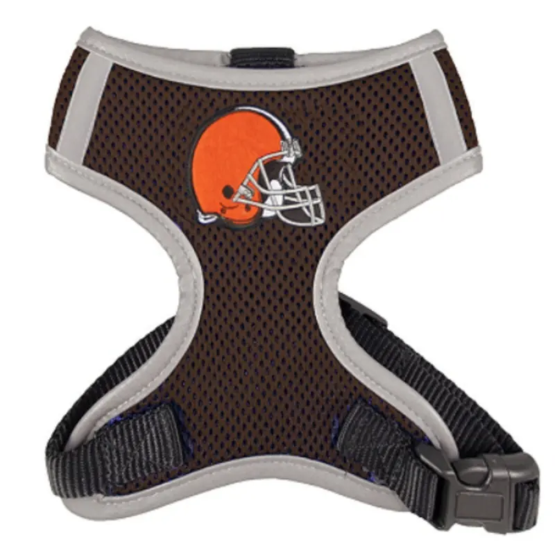 NFL Cleveland Browns Dog Mesh Harness - Big Dog Sizes Too! Small