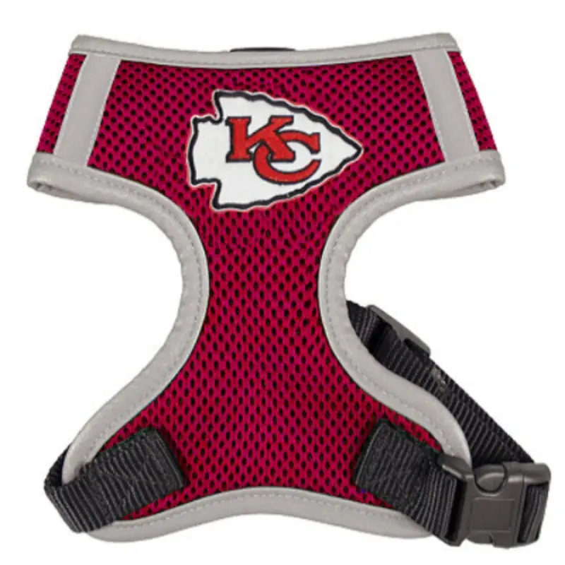 NFL Kansas City Chiefs Dog Mesh Harness - Big Dog Sizes Too! Small