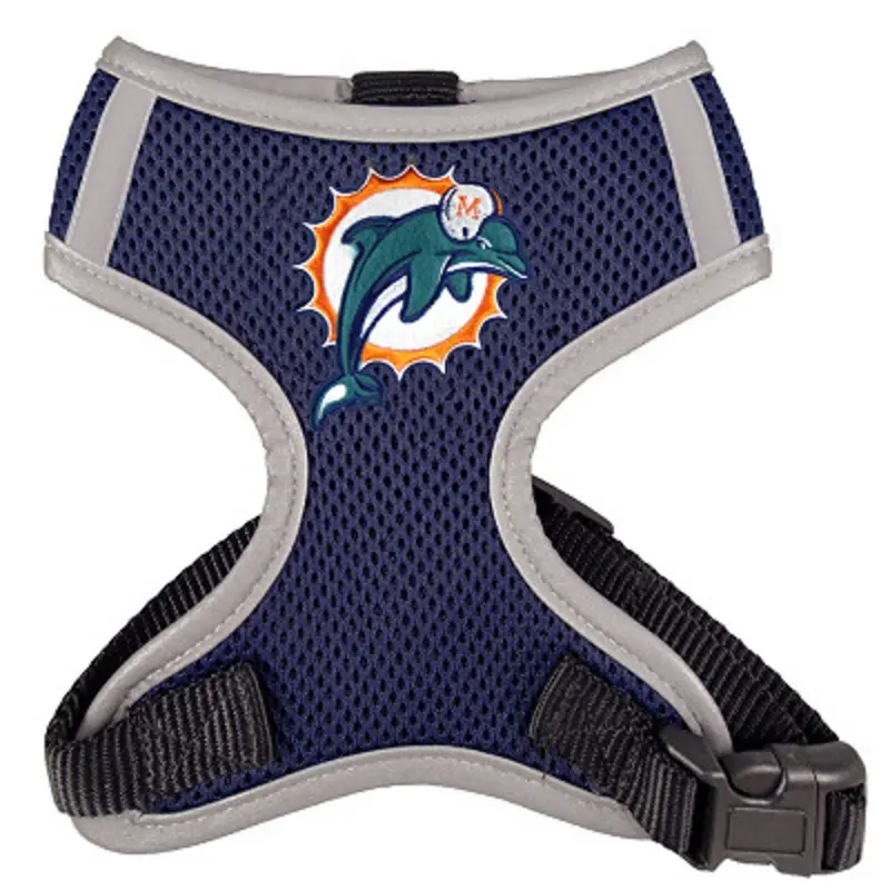 NFL Miami Dolphins Dog Mesh Harness Small