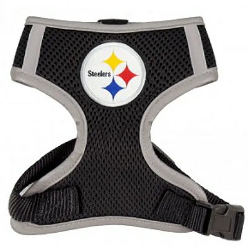 NFL Pittsburgh Steelers Dog Mesh Harnes - Big Dog Sizes Too! Small