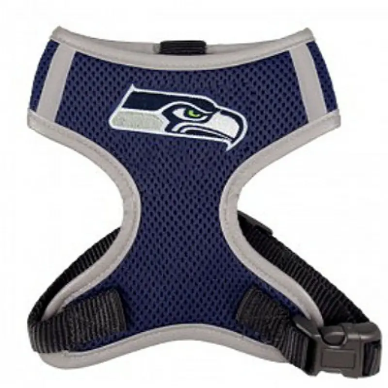NFL Seattle Seahawks Dog Mesh Harness - Big Dog Sizes Too! Small