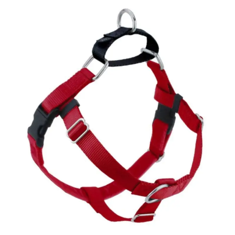 Red Freedom No-Pull Dog Harness 5/8" Medium (22 - 28") (Under 40 lbs)  +$2