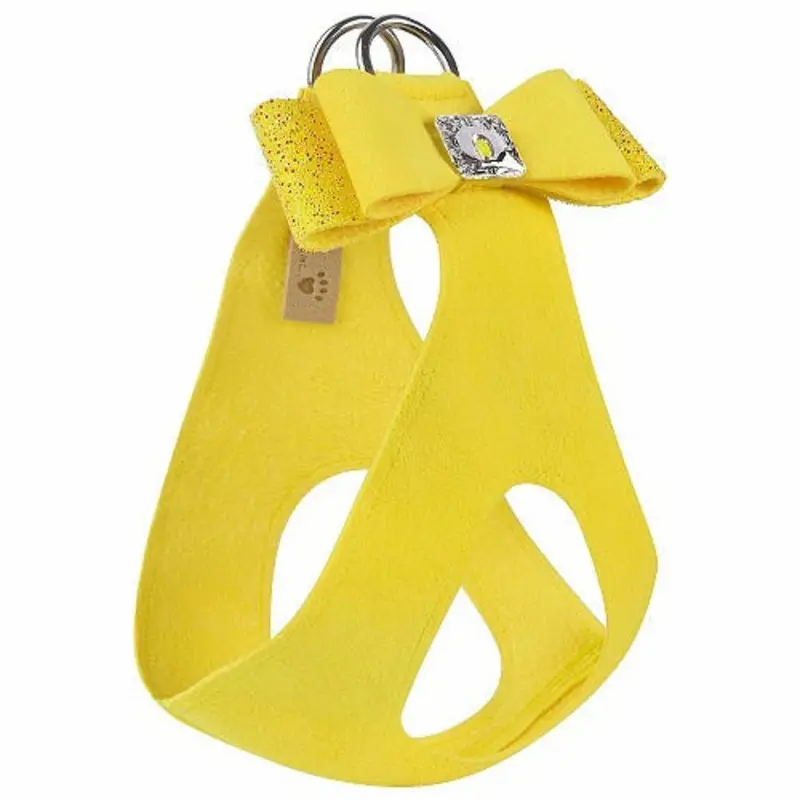 Sunshine Aurora Borealis Crystal Stellar Big Bow Dog Step In Harness