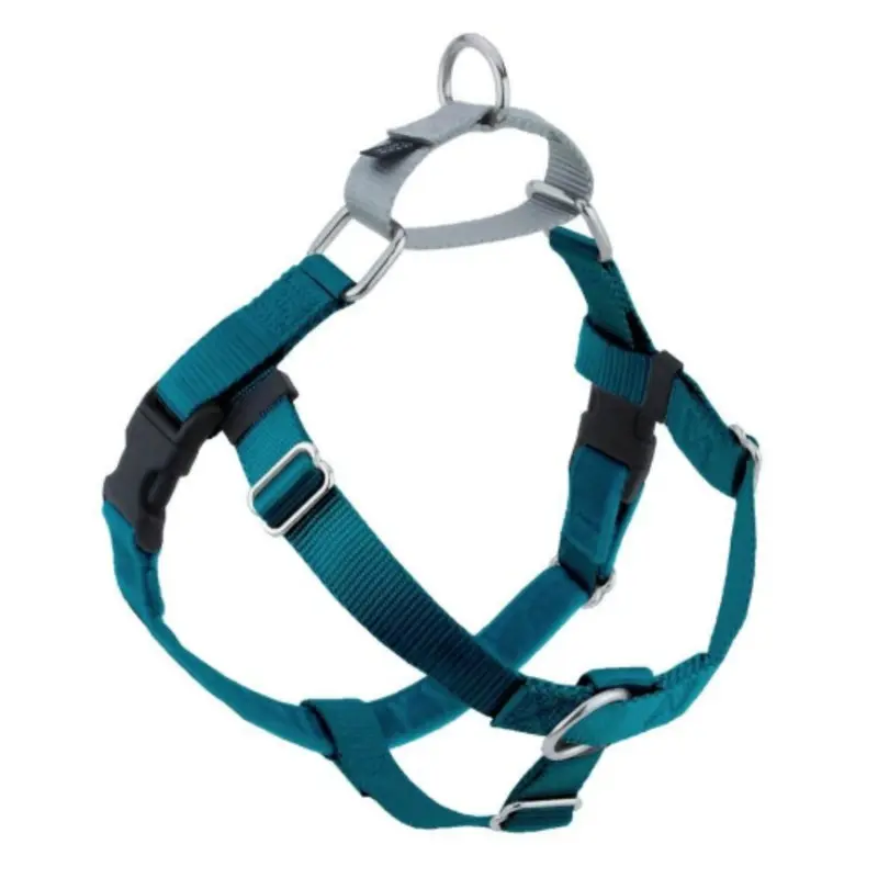 Teal Freedom No-Pull Dog Harness & Optional Leads 5/8" Medium (22 - 28") (Under 40 lbs)  +$2