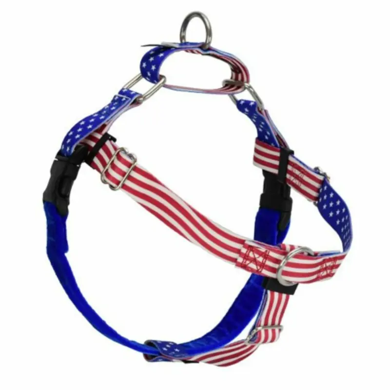Star Spangled Freedom No-Pull Dog Harness  EarthStyle 5/8" Small  (18 - 24")