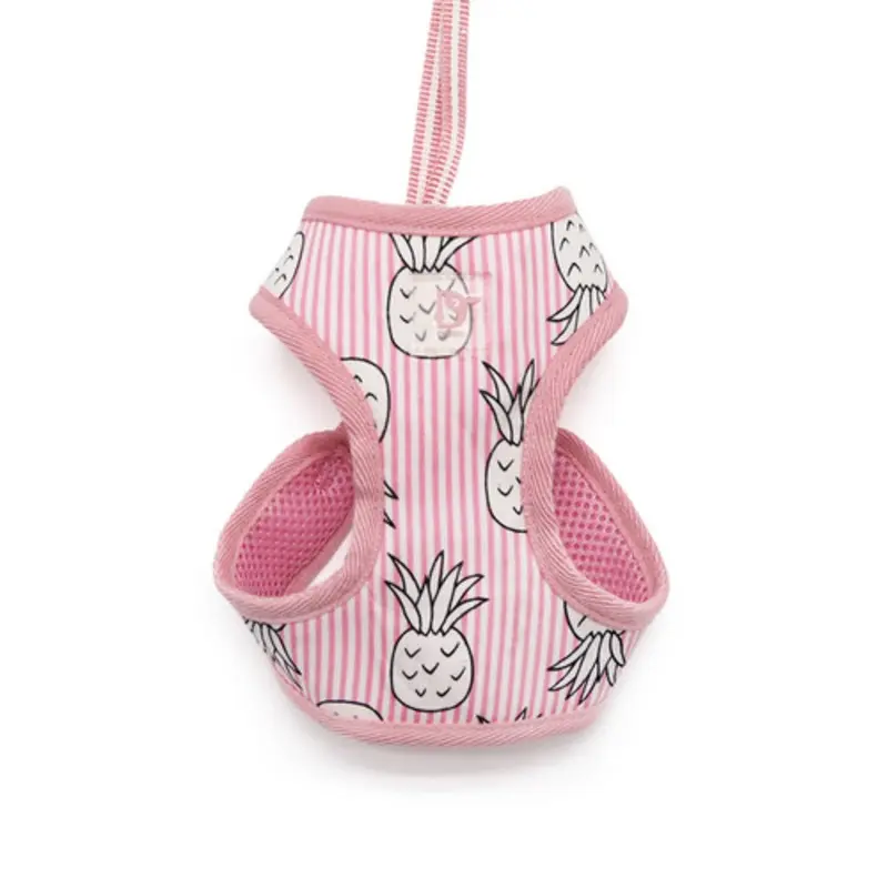 EasyGO Pineapple Pink Dog Harness XXS