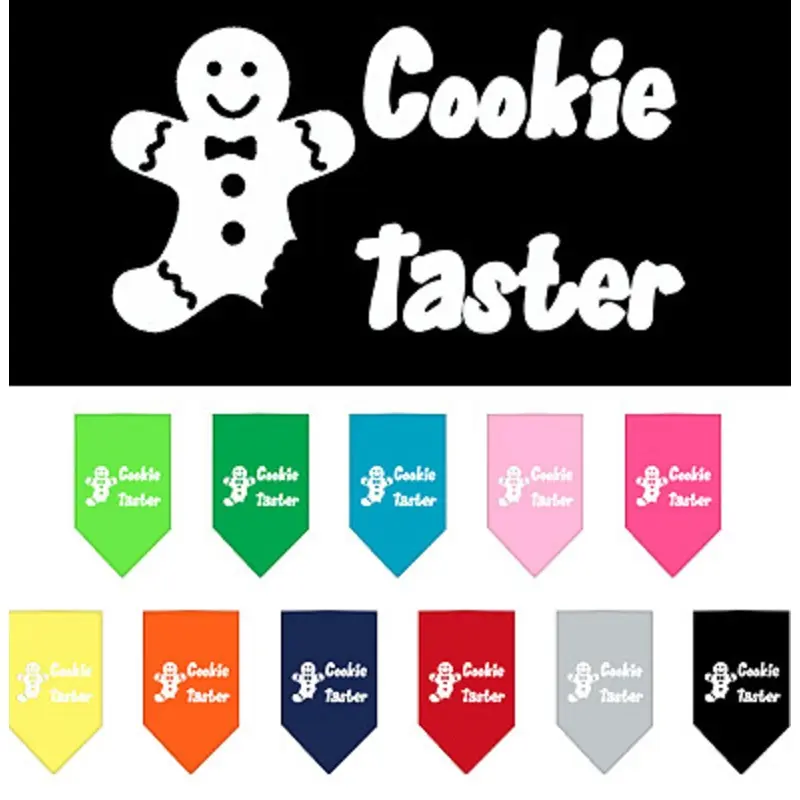 Christmas Holiday Dog Bandana - Cookie Taster Small