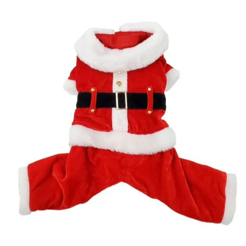 Christmas Red Santa Dog Suit