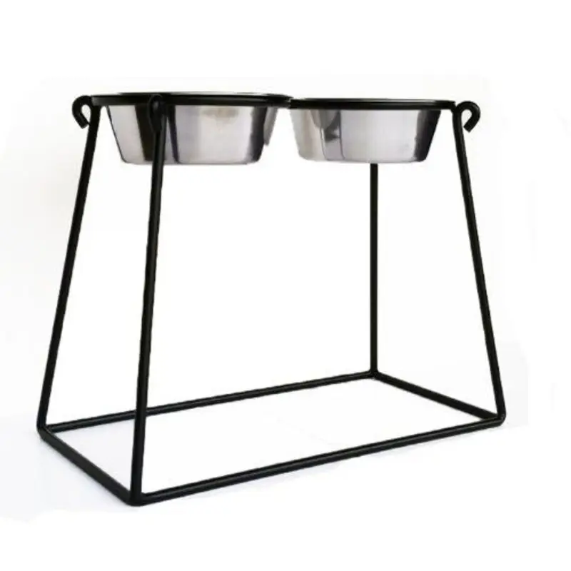 Pyramid Elevated Double Dog Feeder - Large