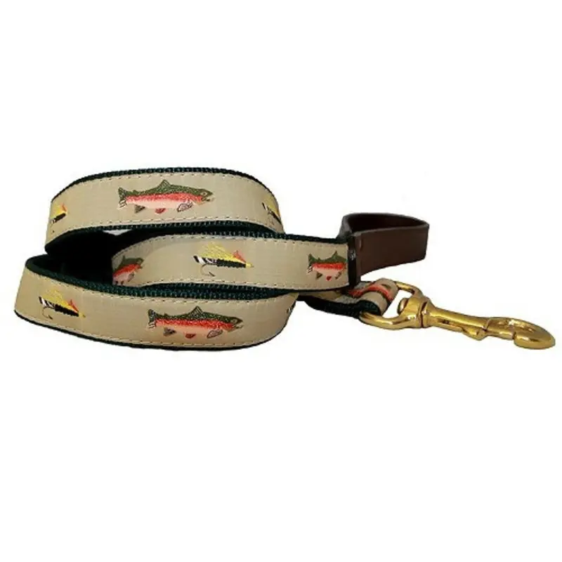 American Traditions Dog Leash - Fly Fishing 1" x 4 ft
