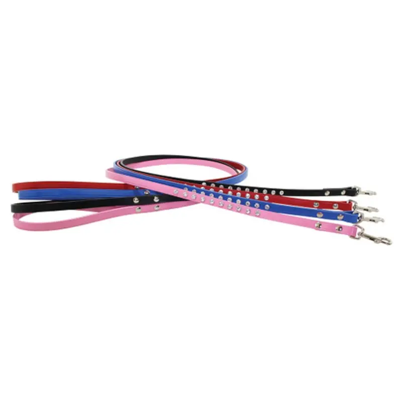 Madison Swarovski Crystal Leather Dog Leash 1/2 x 4 ft