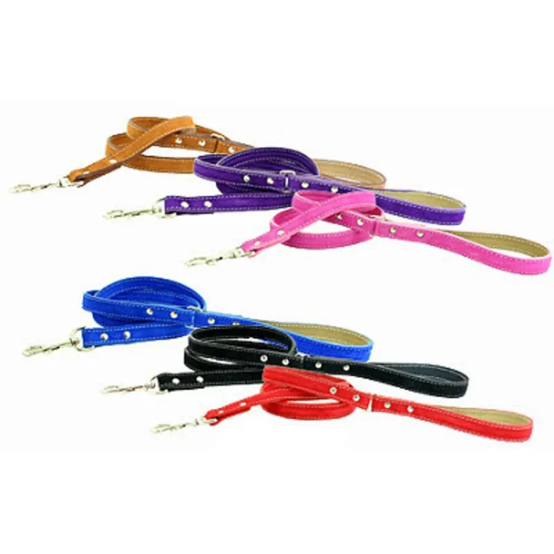 Saratoga Suede Dog Leads 1/2 x 48