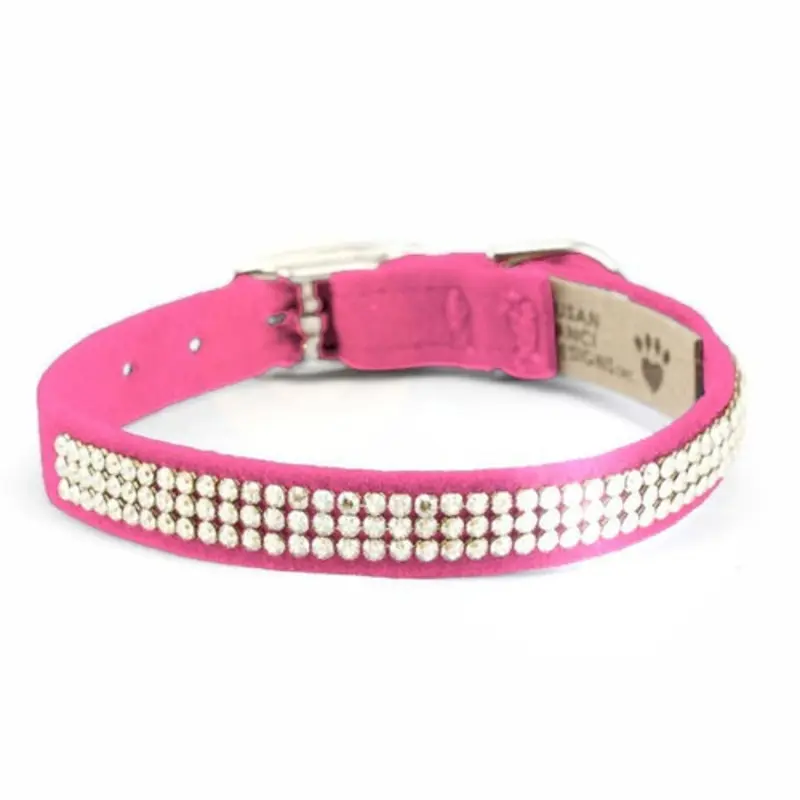 Giltmore 3 Row Collars - Perfect Pink Teacup   5 -6.5" neck
