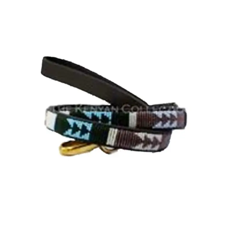 Jacaranda African Beaded Dog Leash Yes Please, 4 ft x 1/2