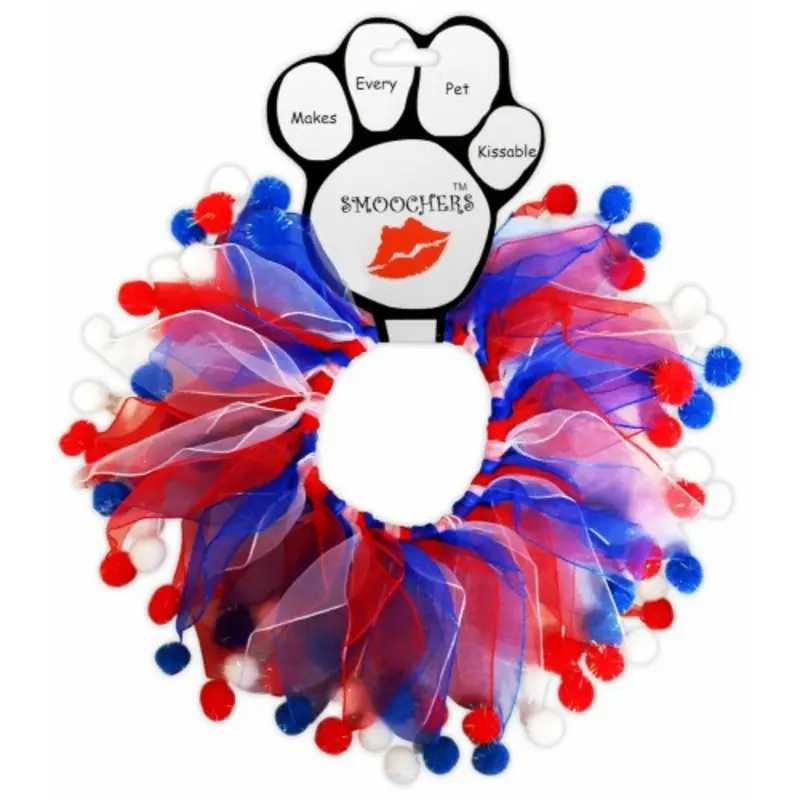Red White & Blue Dog Smoocher - Fuzzy