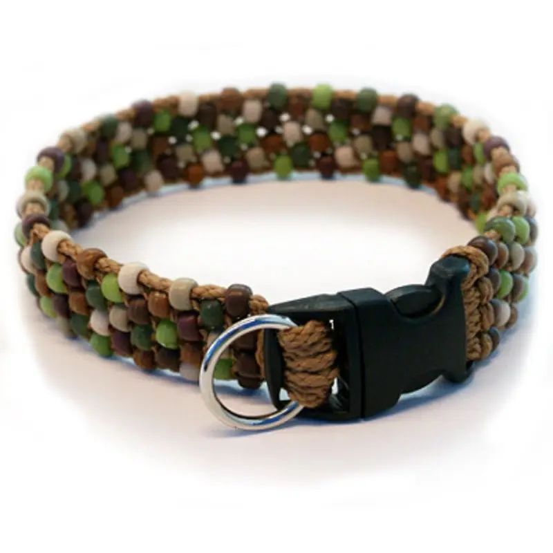 Southwestern Beaded Azzi Dog Collar Buckle