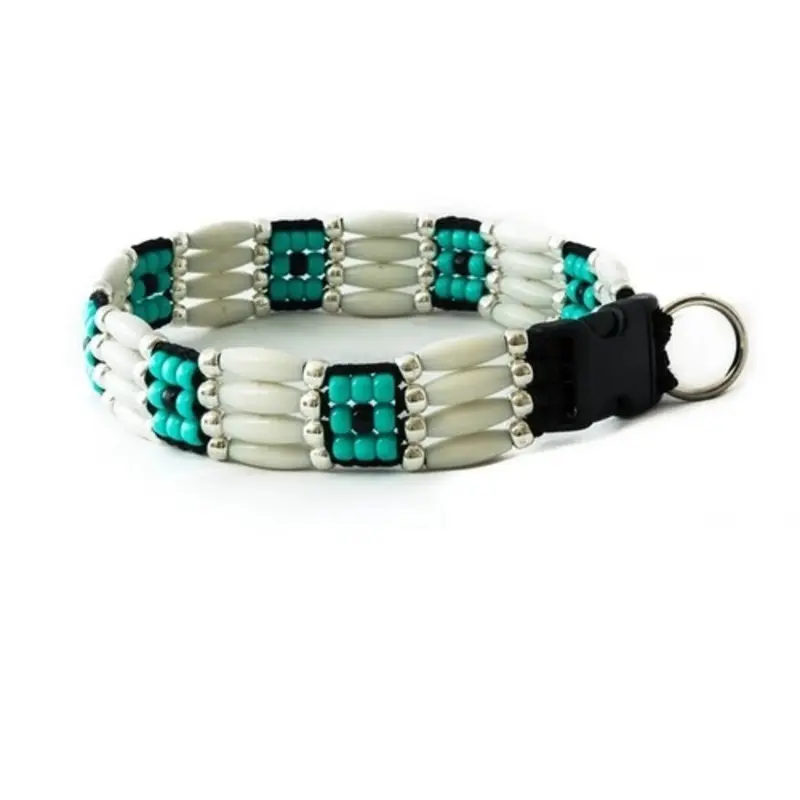 Southwestern Beaded Cheyenne Dog Collar Buckle