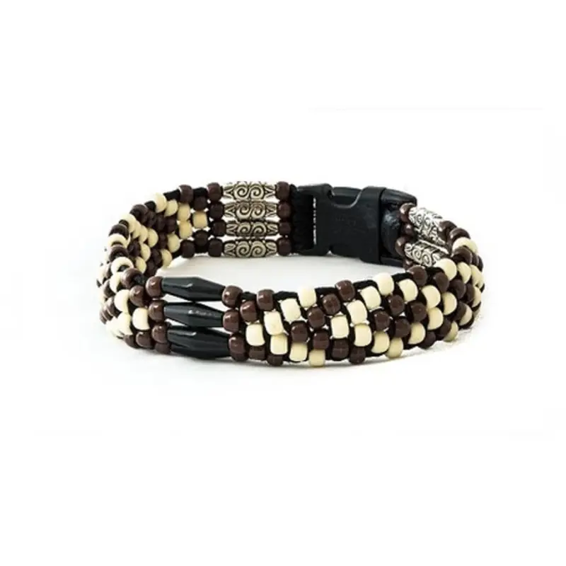 Southwestern Beaded Embera Tribe Dog Collar Buckle