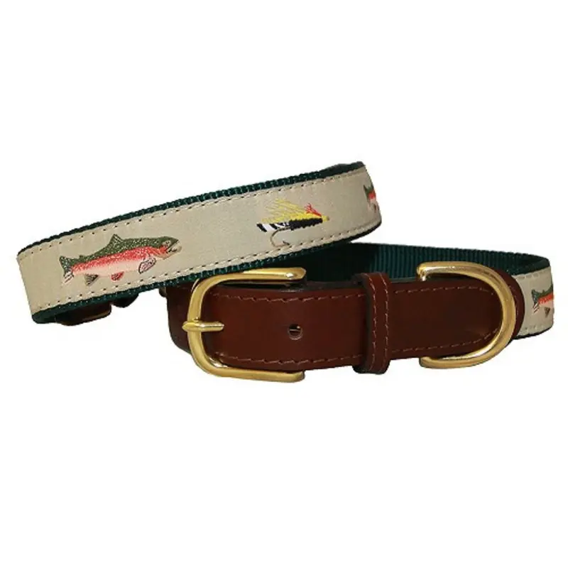 American Traditions Dog Collar - Fly Fishing