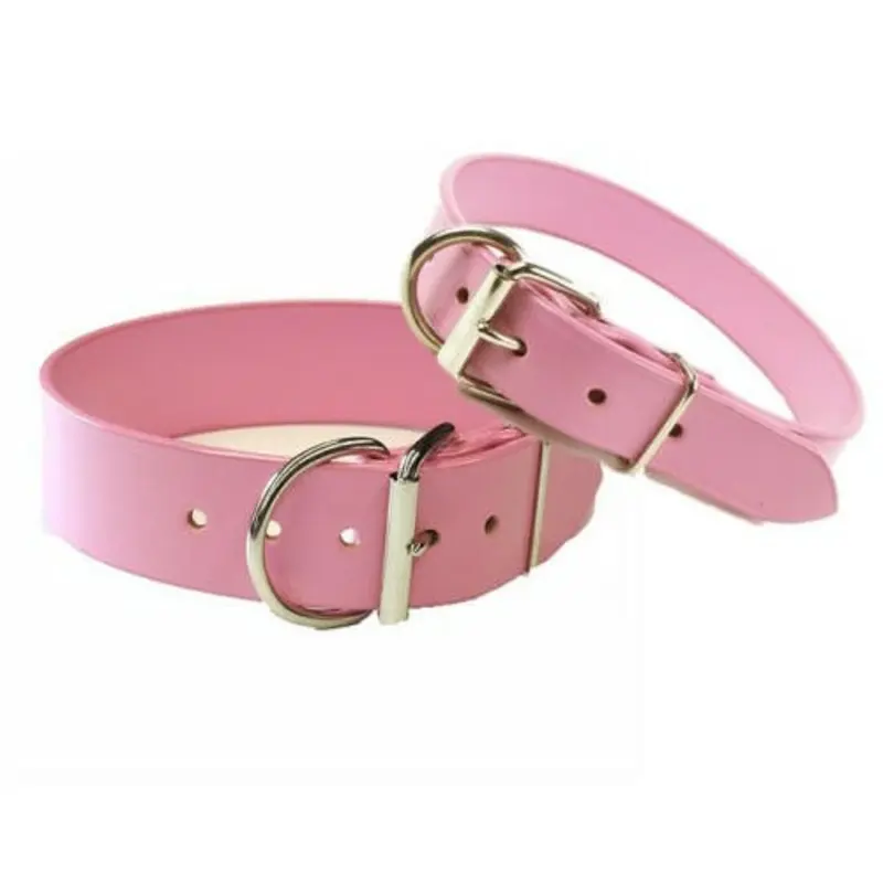 Wide Pink Tuff Stuff Dog Collars 1 1/4" or 2"