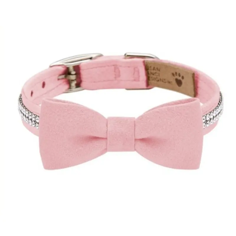 Giltmore Bow Tie 1/2" Dog Collar - Choose Color Teacup   5 -6.5" neck