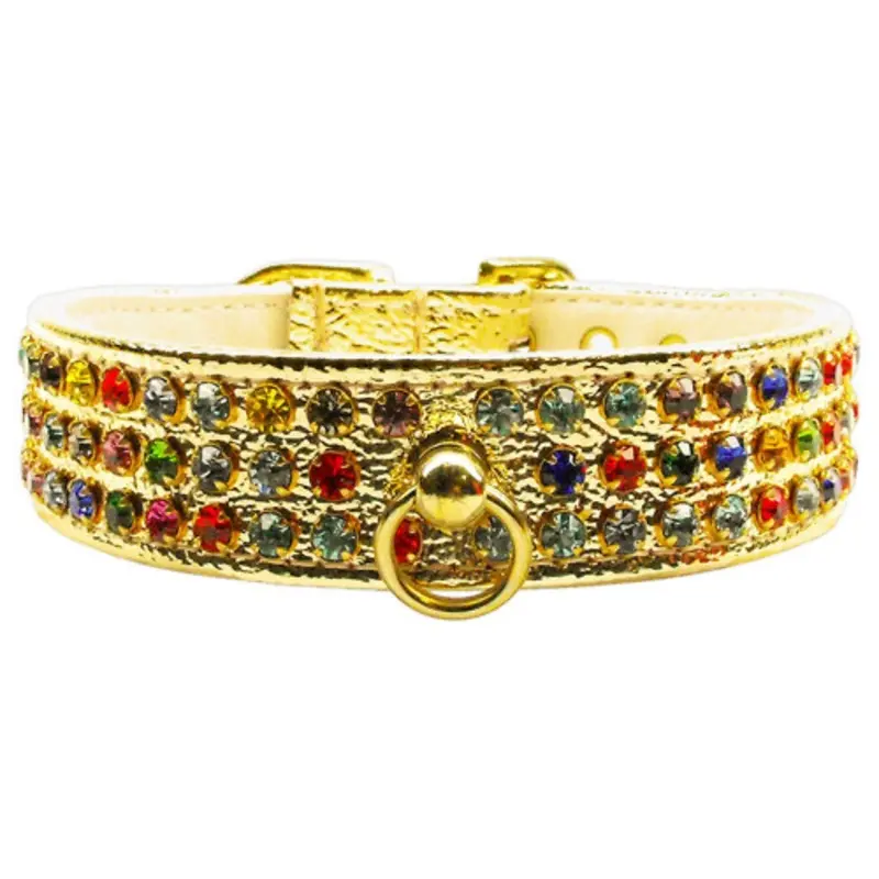 Mardi Gras Dog Collar - Gold