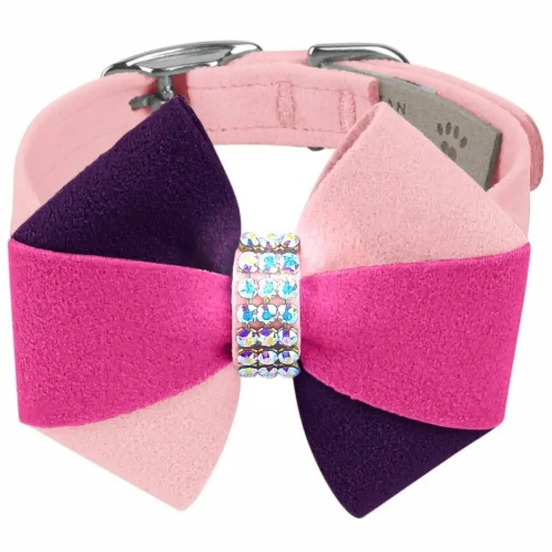 Pinwheel Pink is Love Dog Collar Teacup   5 -6.5" neck
