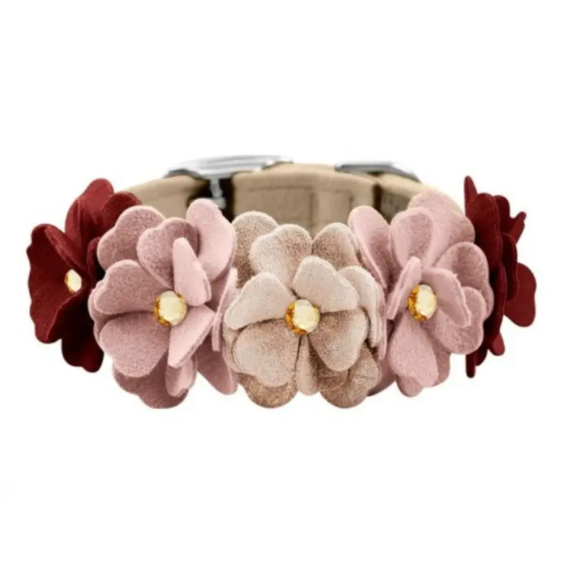 Rosewood Spice Bouquet Dog Collar Teacup   5 -6.5" neck