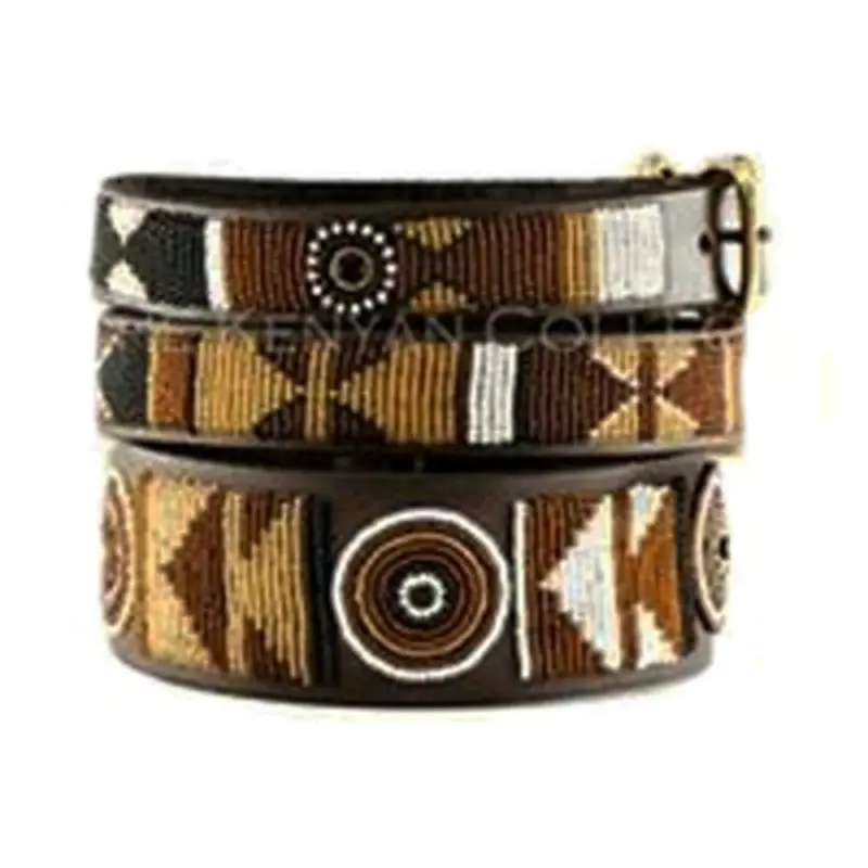 Earth African Beaded Collar & Leash Collection