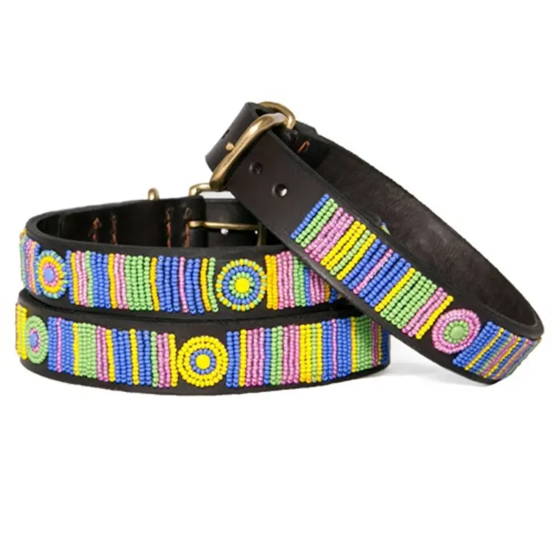 Meadow African Beaded Collar & Leash Collection