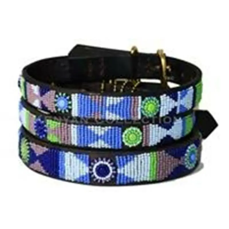 Passion Flower African Beaded Collar & Leash Collection